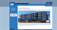 Desktop Screenshot of metalframing.org